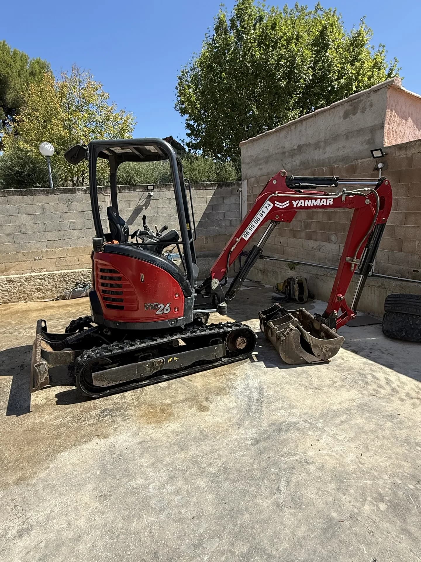 Mini pelle 2,6T Yanmar ViO26 en location à Aix-en-Provence - photo 2