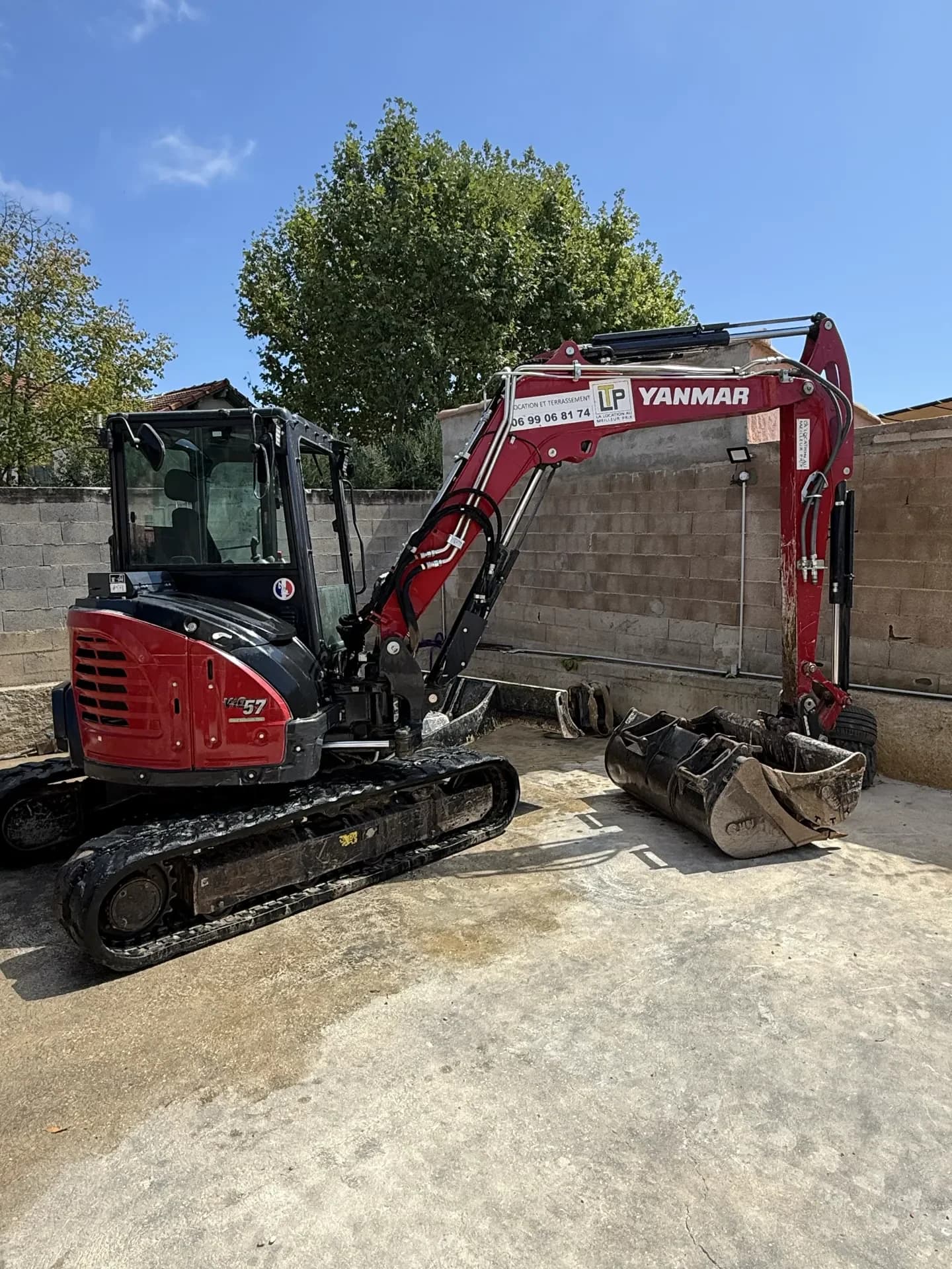 Mini pelle 6T Yanmar ViO50 / ViO57 en location à Aix-en-Provence - photo 3