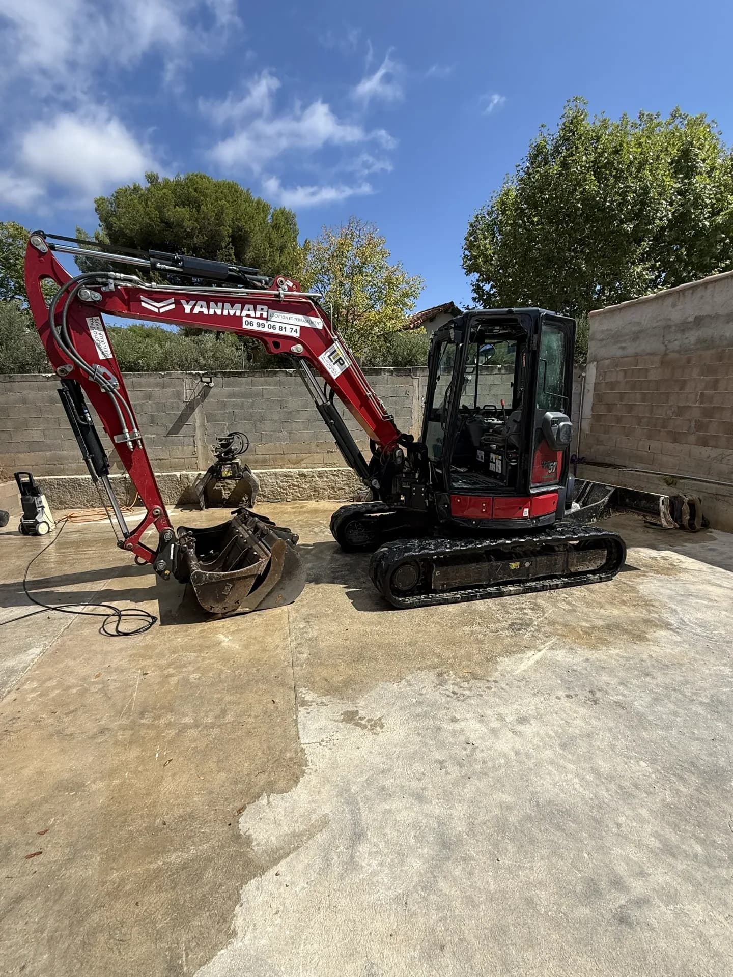 Mini pelle 6T Yanmar ViO50 / ViO57 en location à Aix-en-Provence - photo 4