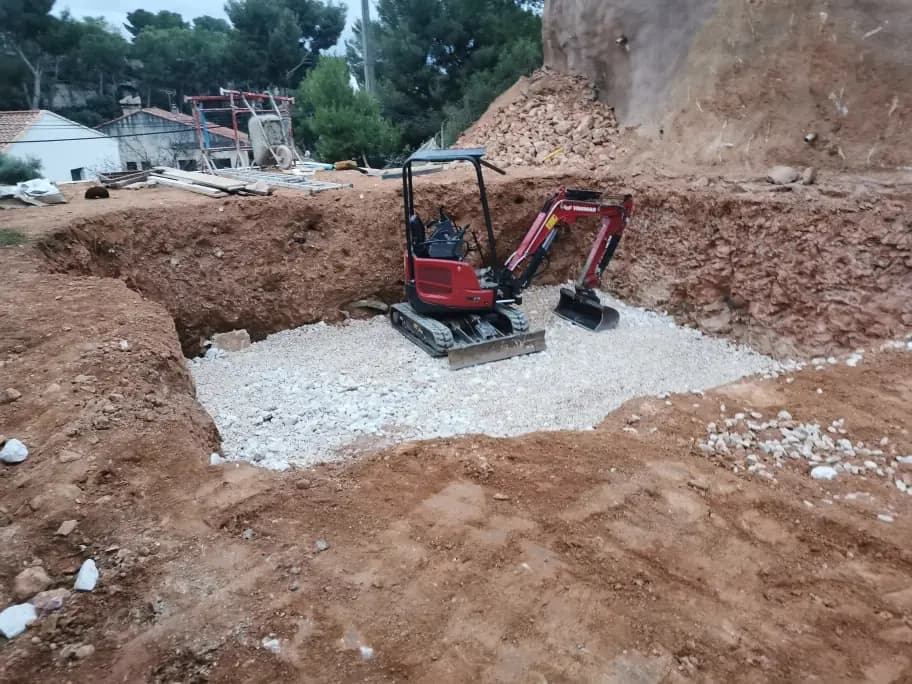 Terrassement et fondations — réalisation LTP, photo 2