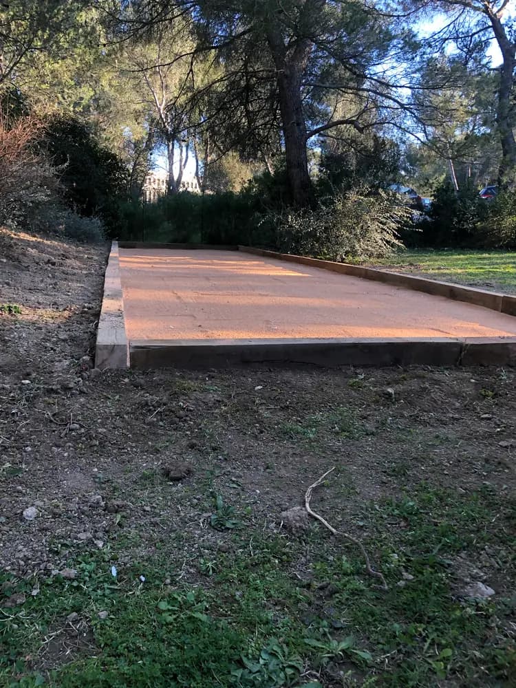 Création de terrains de pétanque — réalisation LTP, photo 1