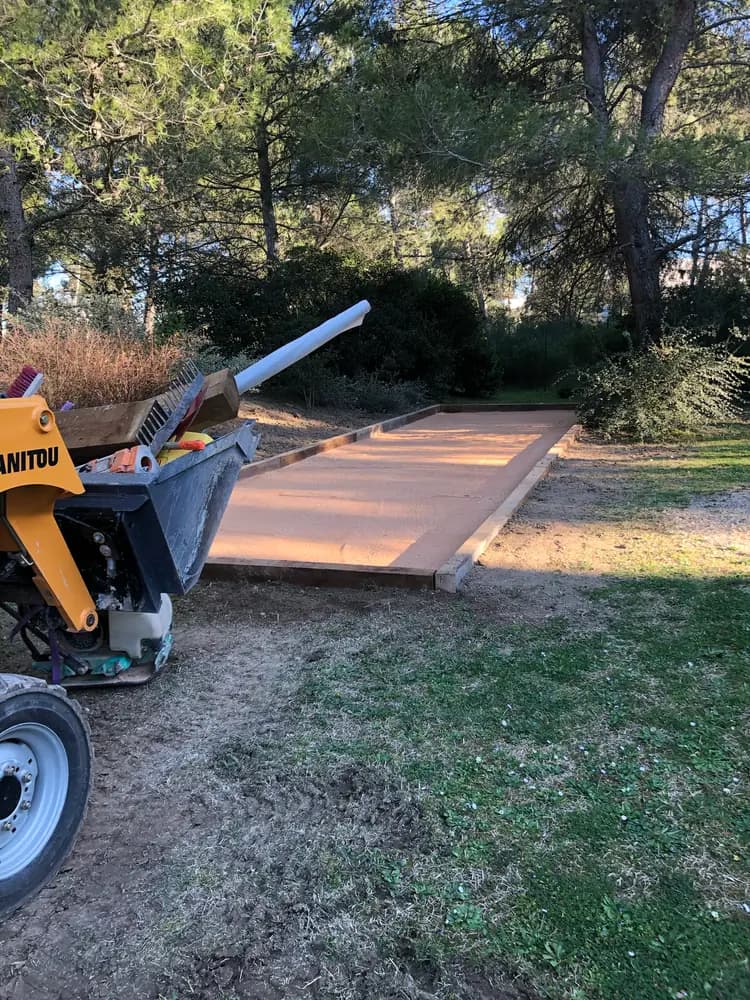 Création de terrains de pétanque — réalisation LTP, photo 2